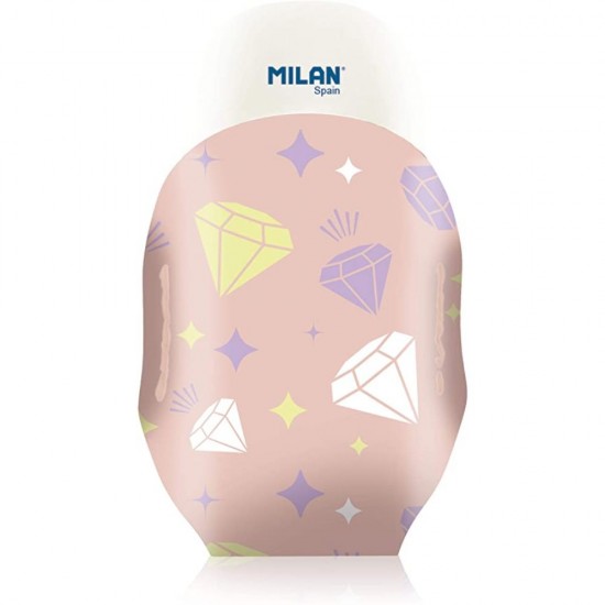 Radiera MILAN Sugar, Cauciuc Sintetic, Carcasa de Protectie Multicolora, Radiere, Guma de Sters, Gume de Sters, Radiera Creion, Radiere Creion, Radiera Cauciuc, Radiera Simpla, Instrumente de Sters, Rechizite