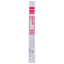 Rigla Transparenta Deli, 40 Cm, Plastic, Incolora, Rigla Din Plastic, Rigle Din Plastic, Liniar Din Plastic, Liniar Plastic, Rigle Plastic, Rigle Matematica, Rigla 40 Cm, Liniar 40 Cm, Liniar Matematica, Liniar Scoala, Rigla Scoala, Rigla Transparenta