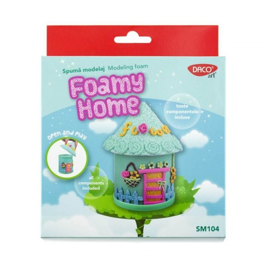 Spuma Modelaj DACO Foamy Home, Spuma Modelaj, Spuma Modelaj DACO, Spuma DACO, Spuma Modelaj Copii, Spuma Modelaj pentru Copii, Spuma de Modelat, Spuma Modelatoare, Spuma de Modelat DACO