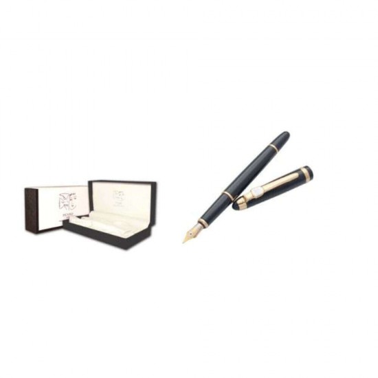 Set Pix si Stilou PICASSO, Penita Placata cu Aur 18k, cu Convertor, Corp Negru, Set Pix si Stilou, Set Pix si Stilou Picasso, Pix Placat cu Aur, Stilou Lux, Stilou Placat cu Aur, Stilou Picasso, Pix Picasso