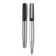 Set Pix cu Stilou Inoxcrom, Negru/Argintiu, Stilou Penita Iridium Tip F, Grosime Scriere Pix 1 mm, Corp Metalic, Pix Inoxcrom, Stilou Inoxcrom, Set Inoxcrom cu Pix si Stilou, Set Pix Cadou, Set Stilou Cadou, Pix cu Mina Parker, Pix Mina Parker Inoxcrom