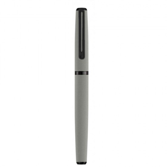 Stilou Metalic INOXCROM, Model Wall Street Earth, Penita Iridium, Gri, Patron de Cerneala Standard, Stilou de Lux, Stilou Scolar, Stilouri Scolare, Stilou din Metal, Instrumente de Scris, Stilou INOXCROM, Stilou cu Patron