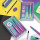 Set Cadou Sunset Milan, Galben, Creion Mecanic, Stilou cu Cerneala Albastra, Radiera, Rechizite Scolare, Set Rechizite Scolare, Cadou Rechizite, Cadou Rechizite Milan, Set Rechizire Milan, Set Insturmente de Sris, Set Instrumente de Scris Milan