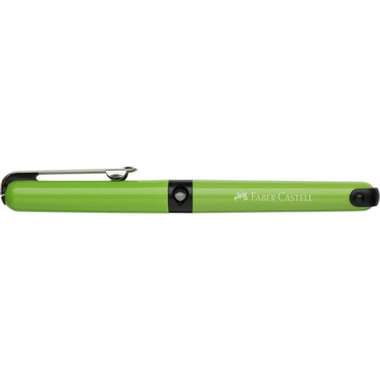 Stilou cu Penita Iridium Tip A Faber-Castell Scholar Vario, Culoare Corp Vernil, Grip Cauciucat, Stilou Faber-Castell, Stilou Scoalr Vario, Stilouri Faber-Castell cu Rezerva Standard, Stilouri Faber-Castell cu Rezerva, Stilouri pentru Elevi