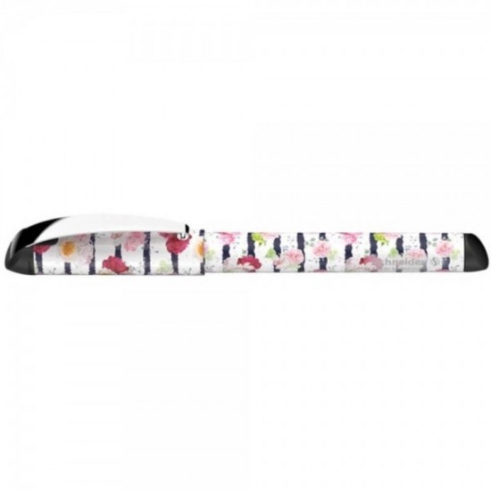 Stilou Plastic SCHNEIDER GLAM, Penita Iridium Tip M, Model Floral, Stilouri cu Penita M, Stilouri SCHNEIDER, Stilouri Scoala, Stilouri cu Penita Iridium M, Stilouri SCHNEIDER cu Rezerve, Accesorii pentru Scris, Instrumente de Scris