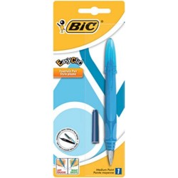 Stilou BIC Easy Clic Standard, Penita Iridium, Corp Albastru, Stilou BIC, Stilouri BIC cu Rezerva Standard, Stilouri BIC cu Rezerva, Stilou Argintiu, Stilouri pentru Elevi, Stilouri cu Cerneala