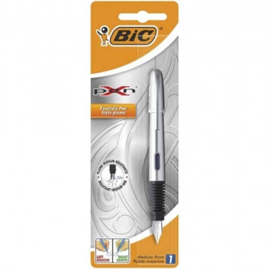 Stilou BIC Xpen Chrome, Penita Iridium, Culoare Corp Argintiu, Stilou BIC, Stilouri BIC cu Rezerva Standard, Stilouri BIC cu Rezerva, Stilou Argintiu, Stilouri pentru Elevi, Stilouri cu Cerneala