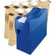 Suport Dosare Suspendabile, Polistiren, 390x150x260 mm, Capac si Maner, Capacitate 20 Dosare, Albastru, Suport din Plastic pentru Documente, Organizator Dosare Suspendabile