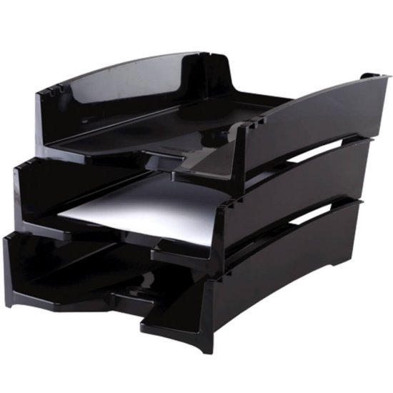 Tavita pentru Documente Fellowes A4 G2Desk, 100% Reciclabila, Negru, Suport Documente, Tavita Documente, Suport Documente Plastic, Suport Documente Reciclabil, Suport Documente Birou, Organizator Documente