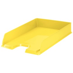 Tavita pentru Documente A4 Esselte Europost Vivida, Galbena, Plastic, Tavia Documente, Tavita Esselte Vivida, Tavita din Plastic pentru Documente, Tavita Documente A4, Tavita Documente Esselte A4, Suport Documente Esselte Europost