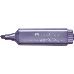Textmarker Faber – Castell 1546, Violet Metalizat, Rechizite Scolare, Textmarker Pigmentat, Accesorii pentru Birou, Marker Metalizat Violet, Textmarker Violet