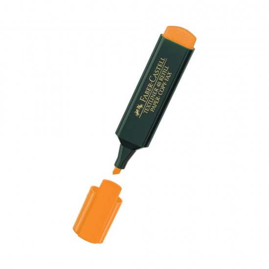 Textmarker 1548 Faber-Castell, Portocaliu, Evidentiator Faber-Castell, Evidentiator 1548, Evidentiatoare Faber-Castell, Markere Faber-Castell, Markere Permanente, Markere Faber-Castell Permanente, Marker de Scris, Textmarkere Faber-Castell, Highlighter
