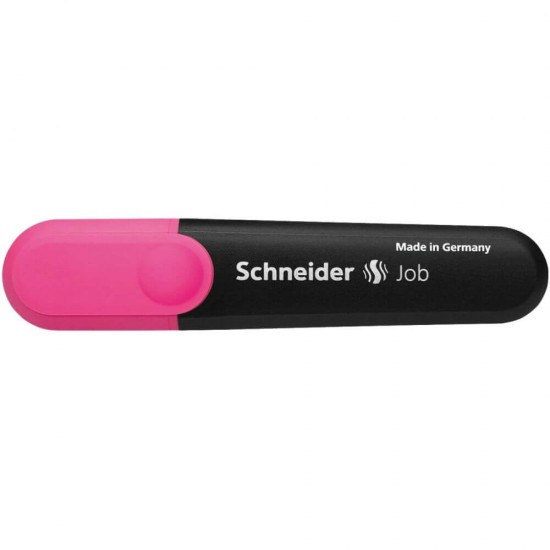Textmarker Evidentiator SCHNEIDER Job, Varf Tesit de 1-5 mm, Culoare Roz, Textmarkere Evidentiatoare SCHNEIDER Job, Textmarker Fluorescent, Marker Evidentiator, Markere pentru Subliniere Text, Markere pentru Subliniere
