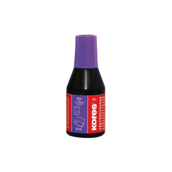 Tus Stampila Violet Kores, 27 ml, Rezistent la UV, Tus pentru Stampila, Tusuri pentru Stampila, Tus Violet Stampila, Tus pentru Stampila Violet, Tus pentru Stampila Kores, Tus Violet Kores, Tusuri Violete Kores, Tus Stampila cu Protectie UV