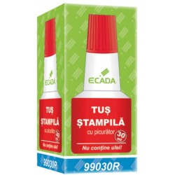 Tus pentru Stampila ECADA, 30 ml, Rosu, Tus Stampila, Tus Stampila ECADA, Tus Stampila Rosu, Tus Rosu Stampila, Tus de Stampila, Tus Stampila Permanenta, Tus cu Stampila, Tus Tip Stampila