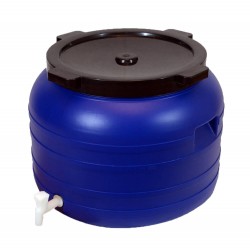 Bidon cu Filet si Robinet STERK, Capacitate 100 L, Dimensiune 52 x 45 cm, Albastru, Bidon Plastic, Bidon STERK, Bidon Mare, Bidon Apa, Bidon de Plastic, Bidon cu Filet, Bidon din Plastic cu Filet, Bidon cu Robinet, Bidon din Plastic cu Robinet STERK