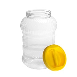 Borcan Pet Rotund cu Capac, 4 L, Culoare Recipient Transparent, Culoare Capac Galben, Borcan Pet, Borcan Rotund, Borcan cu Capac, Borcan Pet cu Capac, Borcan Plastic, Flacon Plastic, Borcan 4 L Borcan Pet Rotund cu Capac, 4 L, Culoare Recipient Transparent, Culoare Capac Galben, Borcan Pet, Borcan Rotund, Borcan cu Capac, Borcan Pet cu Capac, Borcan Plastic, Flacon Plastic, Borcan 4 L