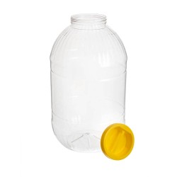 Borcan cu Capac, 15L, Plastic Transparent, Borcane din Plastic cu Capac, Borcane de Plastic 15 Litri, Recipiente din Plastic cu Capac 15 Litri, Borcane cu Capac pentru Pastrare Alimente
