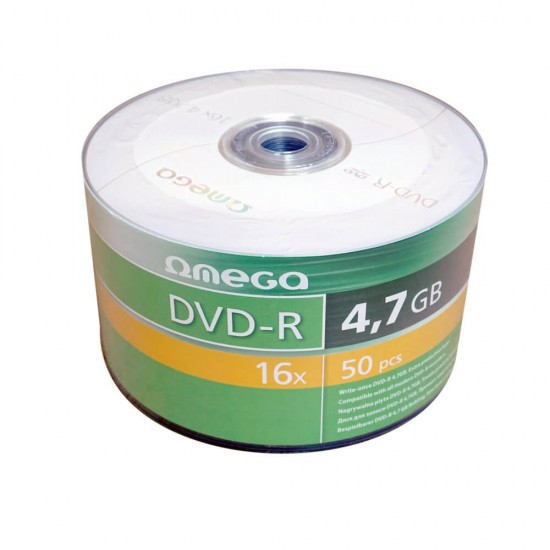 Set 50 DVD-R Omega, 4.7 GB, 16x