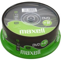 Set 25 DVD +R Inscriptibil Maxell cu Suport, Capacitate 4.7 GB, Viteza 16x, DVD+R Maxell, DVD+R Printabil, DVD+R 16x4.7 GB, Maxell DVD+R 16x4.7 GB la Set, DVD+R Inregistrare Jocuri si Muzica 
