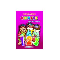 Cifrele, Carte de Colorat cu Exercitii Grafice B5