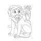 Desene Mari pentru Cei Mici, Animale Salbatice din Savana, Carte de Colorat B5