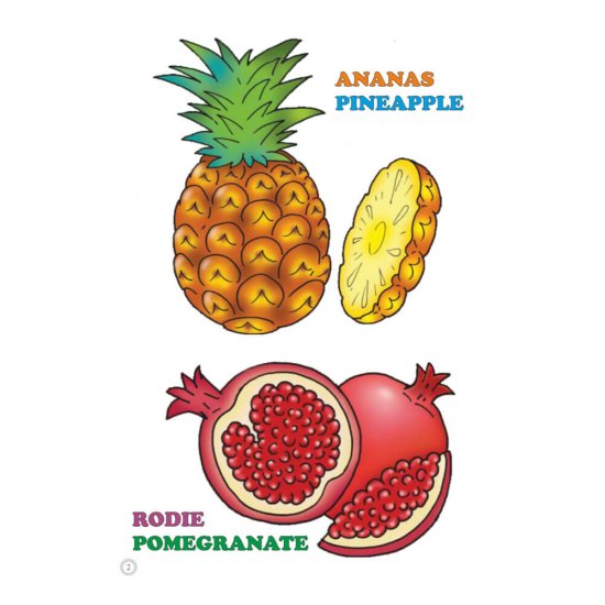 Desene Mari pentru Cei Mici, Fructe, Carte de Colorat B5