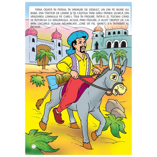 Ali Baba si Cei 40 de Hoti, Carte de Colorat B5