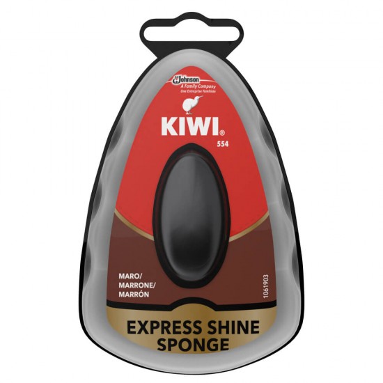 Burete Incaltaminte KIWI Express Shine, Material Silicon, Maro, 7 ml, Burete Incaltaminte, Burete din Silicon Pentru Incaltaminte, Burete Incaltaminte Maro, Burete Incaltaminte 7 ml, Burete Silicon Kiwi, Burete Kiwi Pentru Pantofi