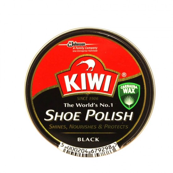 Crema Solida KIWI Pentru Curatarea Incaltamintei, Shoe Polish, Neagra, 50 ml, Crema Solida Pantofi, Crema Incaltaminte Neagra, Crema Solida Incaltaminte, Crema Ghete, Crema pentru Bocanci, Crema Incaltaminte Kiwi, Crema Neagra Pentru Pantofi