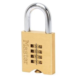 Lacat din Alama cu Cifru MASTER LOCK, 50 mm, Lacat pentru Protectie, Lacat Antifurt, Lacat cu Belciug, Lacat cu Cifru, Lacat Alama cu Sistem de Blocare cu Cifru, Lacat Master Lock, Lacat cu Cifru din Alama, Lacat de Protectie cu Cifru