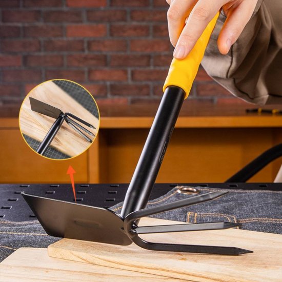 Sapaliga Gradinarit 2 in 1 Deli, Metal Forjat Rezistent, Duritate Lama >56HRC, Maner Doua Culori, Sapaliga pentru Gradinarit, Sapaliga de Gradinarit, Sapaligi Gradinarit, Sapaliga Gradina, Sapaliga Multifunctionala, Sapaliga Metal