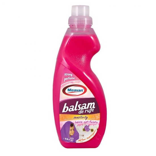 Balsam de Rufe Misavan Sensitivity, 1L, Balsam Rufe, Balsam pentru Rufe, Balsam Rufe Misavan Balsam pentru Rufe Misavan, Balsam Rufe cu Parfum, Misavan Balsam pentru Rufe, Detergenti pentru Haine, Solutii pentru Haine