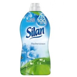 Balsam Rufe SILAN Mediterranean, 1.85L, 74 Spalari, Parfum de Flori Mediteraneene, Balsam Silan pentru Rufe, Balsam de Rufe cu Miros Floral, Balsam Silan Sensitive, Detergent si Balsam de Rufe
