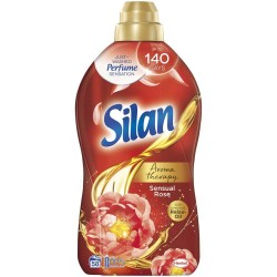 Balsam Rufe Silan Aroma Therapy Sensual Rose, 1.45L, 58 Spalari, Parfum de Trandafir, Balsam Silan pentru Rufe, Balsam de Rufe cu Miros Floral, Balsamuri de Rufe Silan, Silan Detergenti si Balsamuri de Rufe