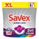 Detergent de Rufe SAVEX Super Caps Color, 2 in 1, 38 Caspsule, Detergent Rufe, Detergent Caps, Detergent Automat Capsule, Detergent Capsule pentru Haine, Detergent Capsule pentru Rufe, Capsule Detergent pentru Haine