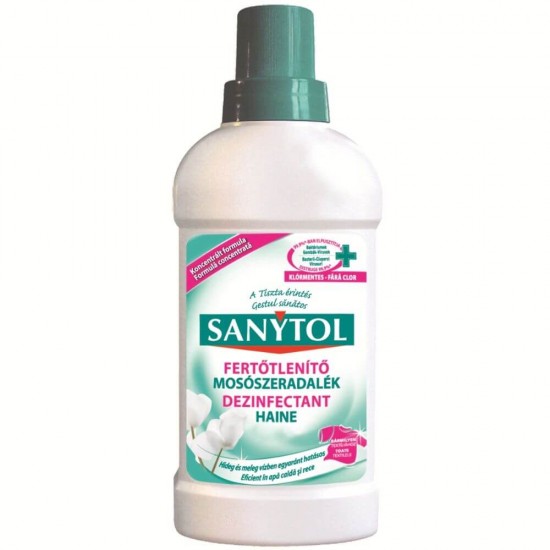 Dezinfectant pentru Haine Sanytol, 500 ml, Sanytol Solutie Dezinfectanta pentru Haine, Dezinfectant Virucid pentru Haine Sanytol, Dezifectant Lichid pentru Haine Sanytol, Detergent Lichid Dezinfectant pentru Haine