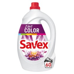 Detergent de Rufe Lichid SAVEX 2 in 1 Color, 3.3L, 60 Spalari, Detergent Lichid pentru Rufe, Detergent Automat pentru Haine, Detergenti Lichid pentru Haine, Solutii Curatare a Hainelor Detergent de Rufe Lichid SAVEX 2 in 1 Color, 3.3L, 60 Spalari, Detergent Lichid pentru Rufe, Detergent Automat pentru Haine, Detergenti Lichid pentru Haine, Solutii Curatare a Hainelor