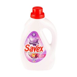 Detergent de Rufe Lichid SAVEX 2 in 1 Parfum Lock Color Brightness, 1L, 20 Spalari, Detergent Lichid pentru Rufe, Detergent Automat pentru Haine, Detergenti Lichid pentru Haine, Solutii Curatare a Hainelor