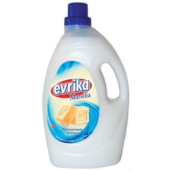 Detergent Lichid de Spalare Automata Evrika Marsilla Original, 3 L, Detergent Spalare Automata, Detergenti Rufe, Detergenti Haine, Detergenti Lichizi Rufe, Detergenti Lichizi Haine, Detergent Rufe, Detergent Haine, Detergent Lichid Rufe