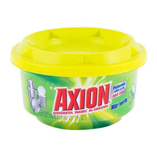 Pasta Vase Axion Mar Verde, 225 g, Detergent de Vase Pasta, Detergent de Vase Axion, Solutie de Curatare Vase Axion, Solutii de Curatare Axion, Solutie de Curatare Vase cu Apa Rece, Detergent Vase Apa Rece, Detergent de Vase Solid