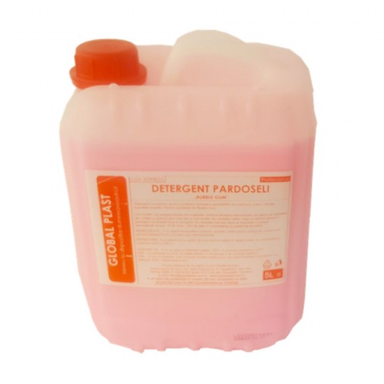 Detergent Lichid pentru Pardoseli 5L, Parfum Bubble Gum, Culoare Roz, Detergent Profesional de Curatenie, Detergent Pardoseli Profesional, Detergent Lichid pentru Podele
