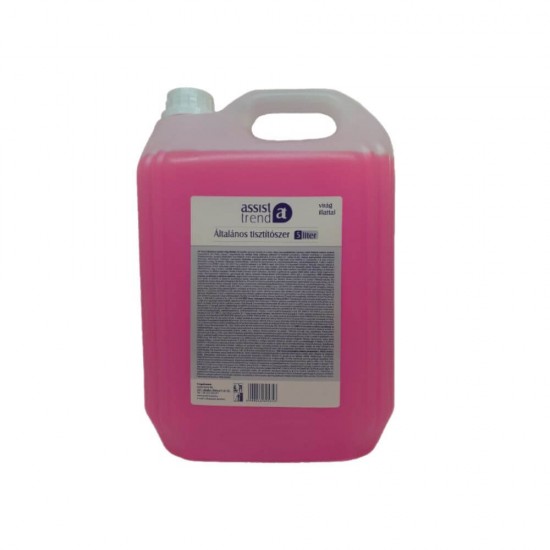 Detergent Lichid Universal Assist Trend, Roz, 5 L, Parfum Floral, Bidon Detergent Universal, Detergent Lichid Multisuprafete, Detergent Suprafete, Detergent Curatare Suprafete, Detergent Universal Parfum Floral, Detergenti Universali