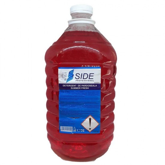 Solutie Pardoseli SIDE Summer Fresh, 5L, Solutie pentru Pardoseli, Solutie Curatare Pardoseli, Detergent Lichid pentru Podele, Detergent Lichid pentru Pardoseala, Solutii Curatat Podele, Solutie Ingrijire Podele