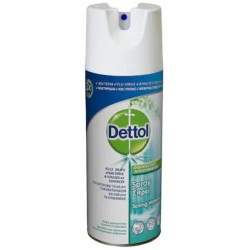 Spray Dezinfectant pentru Suprafete DETTOL, Spring Waterfall, 400 ml, Spray Dezinfectant, Spray Antibacterian, Spray Dezifectant Suprafete, Dezifectant Suprafete, Solutie Suprafete