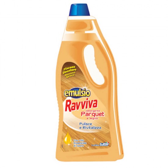 Detergent pentru Parchet si Suprafete din Lemn Sutter Emulsio Ravviva, 750 ml, Detergent Suprafete, Detergent Suprafete Lemn, Detergent Pardoseli, Detergent Suprafete din Lemn, Detergent Pardoseala Lemn, Detergent de Lemn, Detergent pentru Lemn