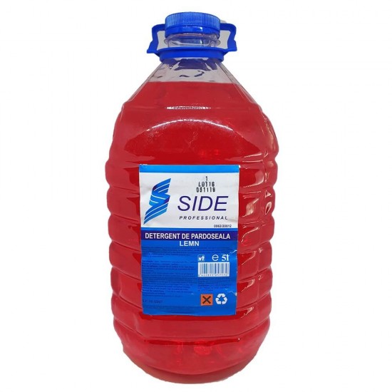 Solutie Pardoseli Lemn SIDE, 5L, Solutie pentru Pardoseli din Lemn, Solutie Curatare Pardoseli Lemn, Detergent Lichid pentru Podele, Detergent Lichid pentru Mobila din Lemn, Solutii Curatat Podele, Solutie Ingrijire Podele