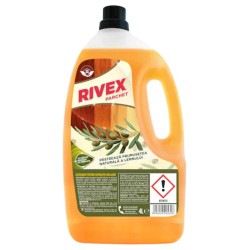 Detergent pentru Parchet Masiv cu Ulei de Masline, RIVEX, 4 L, Solutie de Curatat Pardoseli, Detergent pentru Pardoseli, Detergent pentru Podele, Detergent de Curatare Parchet, Solutie de Curatat Podele din Lemn, Solutie Podele cu Ulei de Masline
