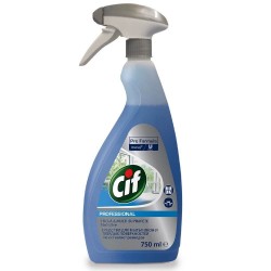 Spray Curatare Sticla si Suprafete, 750 ml, Cif Professional, Solutie pentru Sticla si Suprafete Cif, Solutie Cif pentru Sticla si Suprafete, Solutie pentru Curatarea Geamurilor si Oglinzilor, Solutie Curatare Geamuri si Oglinzi
