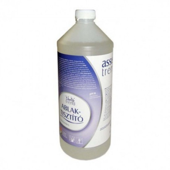 Solutie Curatare Geamuri Assist Trend, 1L, Detergent de Geamuri, Detergent pentru Geamuri, Detergent Lichid Geamuri si Ferestre, Solutie Curatare Geamuri, Solutie Lichida pentru Ferestre, Solutii Curatare pentru Sticla